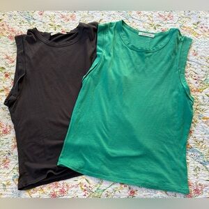 Lot of 2 Betro Simone Muscle tanks . 100% cotton